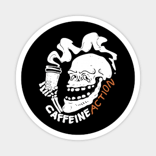 Skull Caffeine Magnet